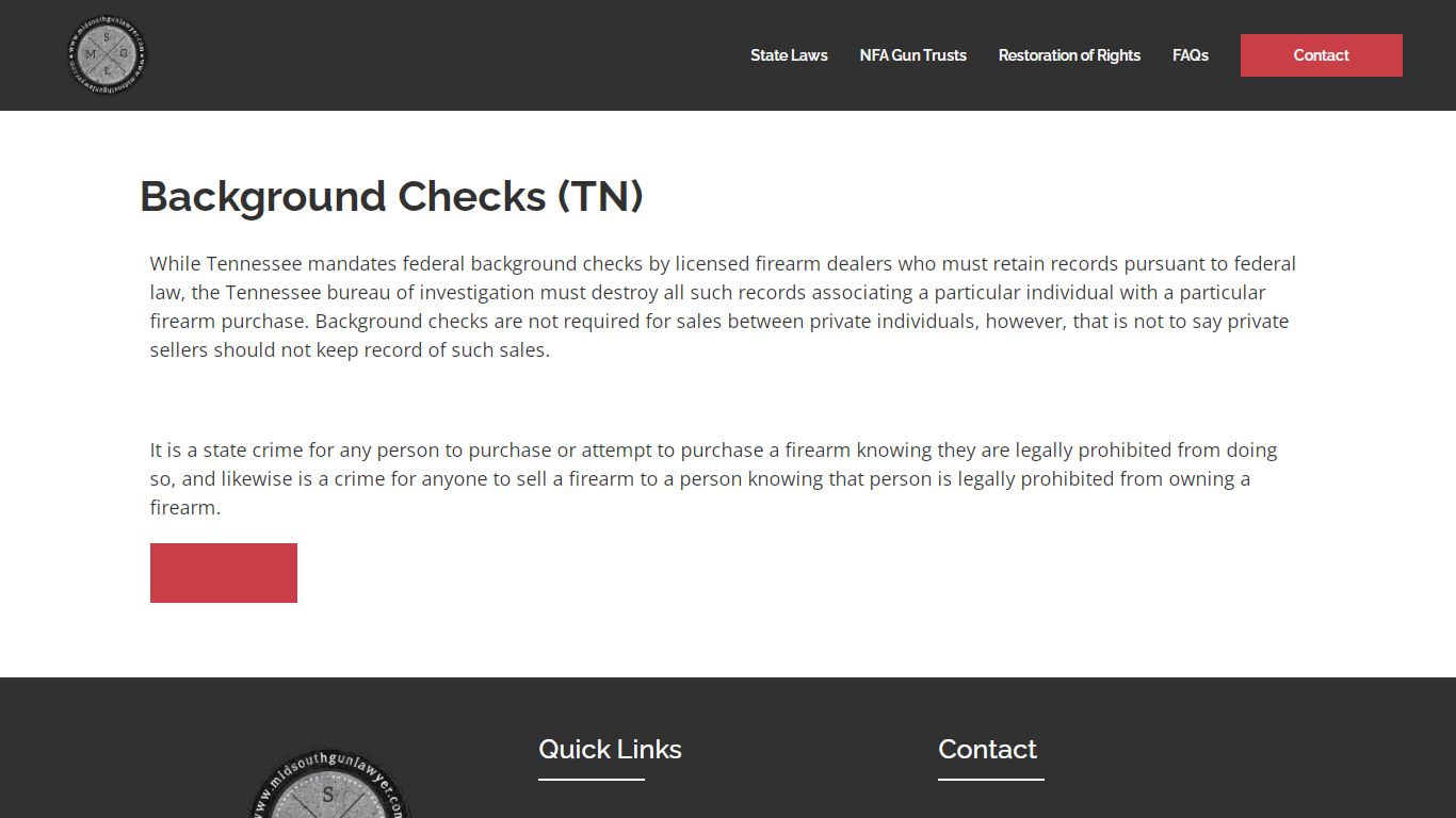 Background Checks (TN) - Mid South Gun Lawyer